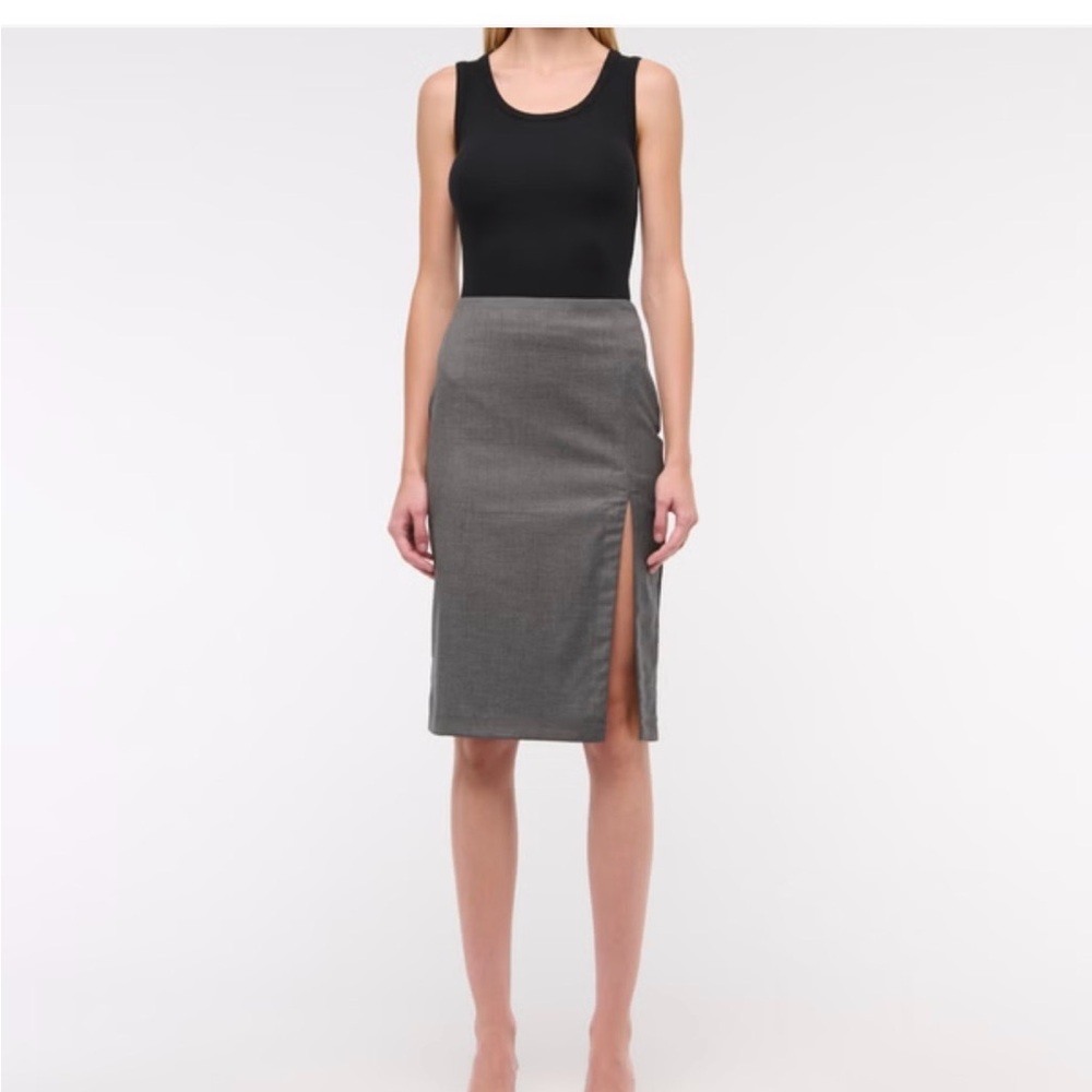 Abercrombie & Fitch Gray Pencil Skirt